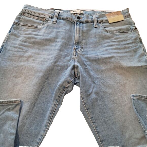 Madewell Jeans Mens 40x32 Athletic Slim Everyday Flex Light Wash Denim - Picture 16 of 16